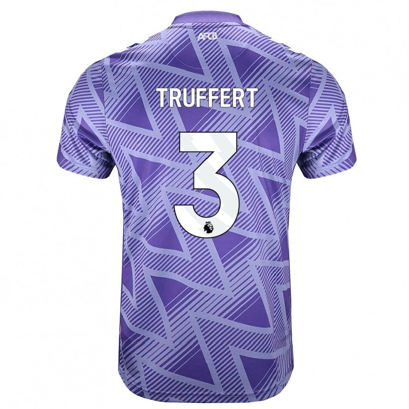 Danxen Dames Adrien Truffert #3 Licht Violet Rood Wit Uitshirt Uittenue 2026/27 T-Shirt