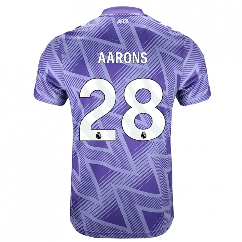 Danxen Dames Max Aarons #28 Licht Violet Rood Wit Uitshirt Uittenue 2026/27 T-Shirt