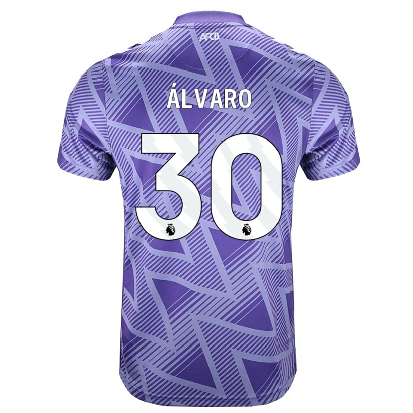 Danxen Dames Álvaro Rodríguez #30 Licht Violet Rood Wit Uitshirt Uittenue 2026/27 T-Shirt