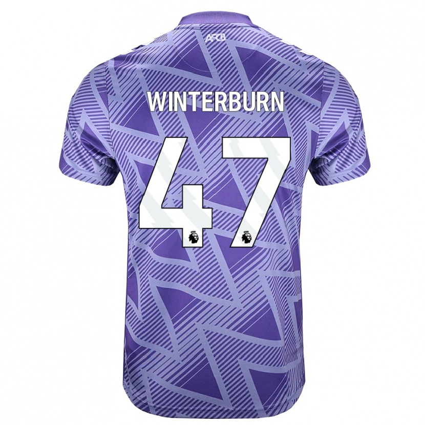 Danxen Dames Ben Winterburn #47 Licht Violet Rood Wit Uitshirt Uittenue 2026/27 T-Shirt