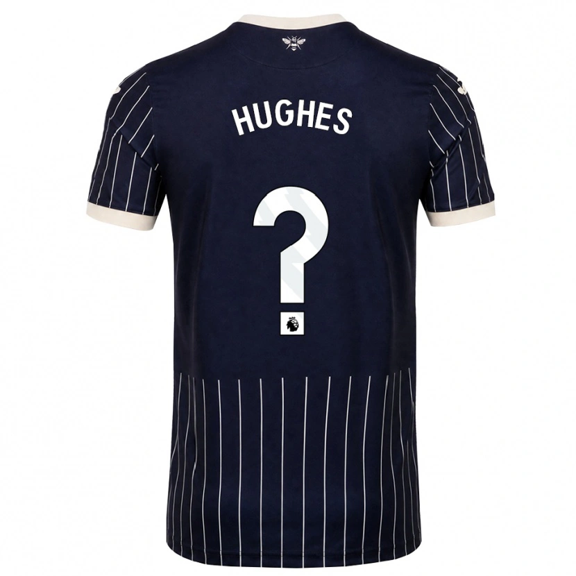 Danxen Dames Cameron Hughes #0 Zwart Wit Uitshirt Uittenue 2026/27 T-Shirt
