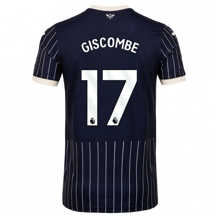 Danxen Dames Naeem Giscombe #17 Zwart Wit Uitshirt Uittenue 2026/27 T-Shirt