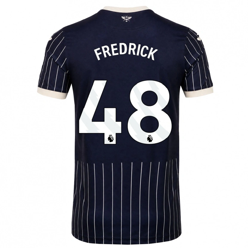 Danxen Dames Benjamin Fredrick #48 Zwart Wit Uitshirt Uittenue 2026/27 T-Shirt