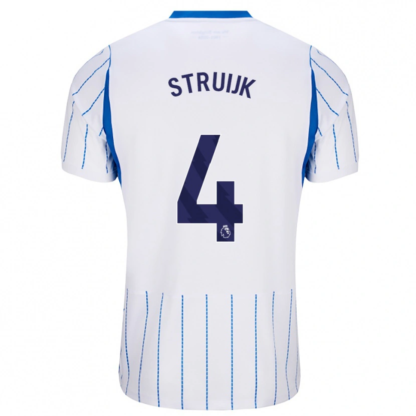 Danxen Dames Pascal Struijk #4 Hemelsblauw Wit Uitshirt Uittenue 2026/27 T-Shirt