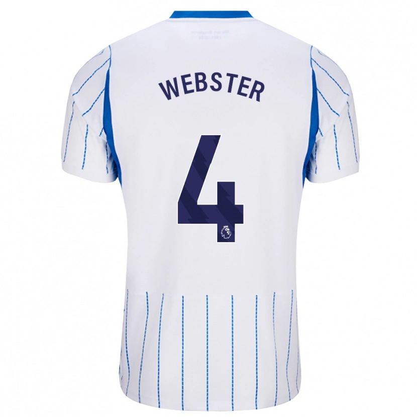 Danxen Dames Adam Webster #4 Hemelsblauw Wit Uitshirt Uittenue 2026/27 T-Shirt