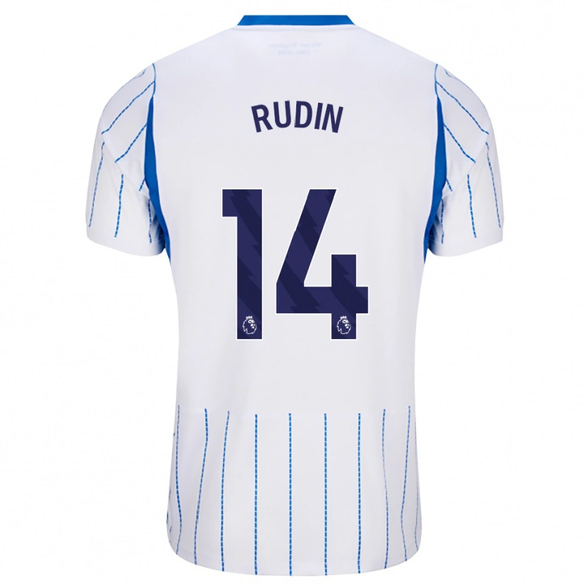 Danxen Dames Daniel Rudin #14 Hemelsblauw Wit Uitshirt Uittenue 2026/27 T-Shirt