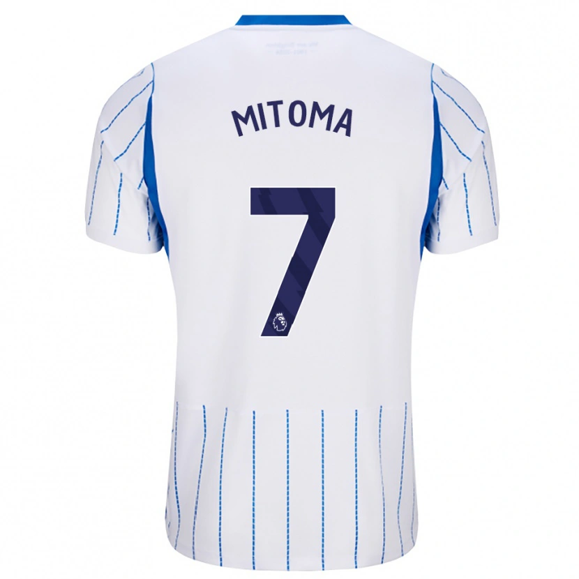 Danxen Dames Kaoru Mitoma #7 Hemelsblauw Wit Uitshirt Uittenue 2026/27 T-Shirt