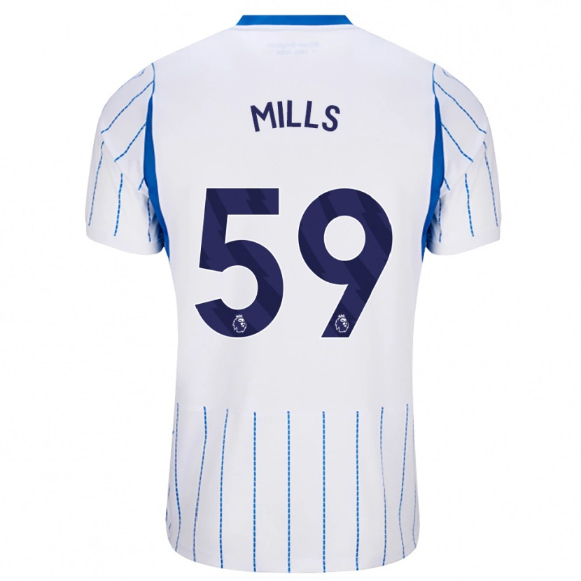 Danxen Dames Harry Mills #59 Hemelsblauw Wit Uitshirt Uittenue 2026/27 T-Shirt