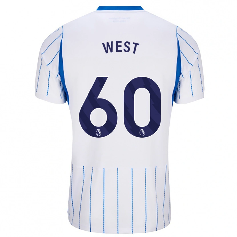 Danxen Dames Aidan West #60 Hemelsblauw Wit Uitshirt Uittenue 2026/27 T-Shirt