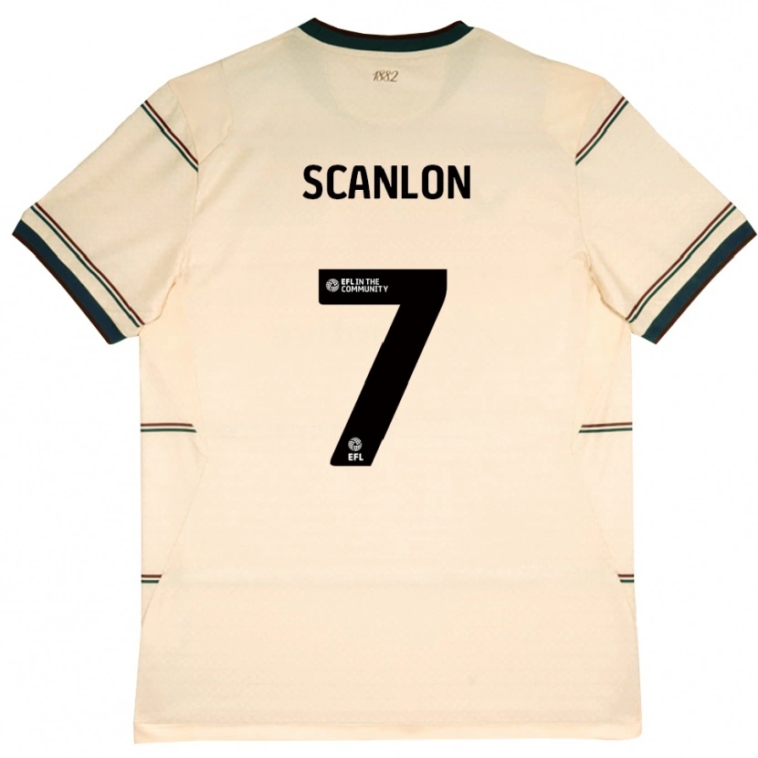 Danxen Dames Luca Scanlon #7 Beige Bordeaux Uitshirt Uittenue 2026/27 T-Shirt