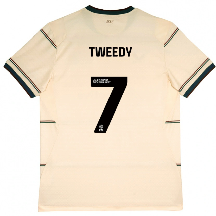 Danxen Dames Tom Tweedy #7 Beige Bordeaux Uitshirt Uittenue 2026/27 T-Shirt