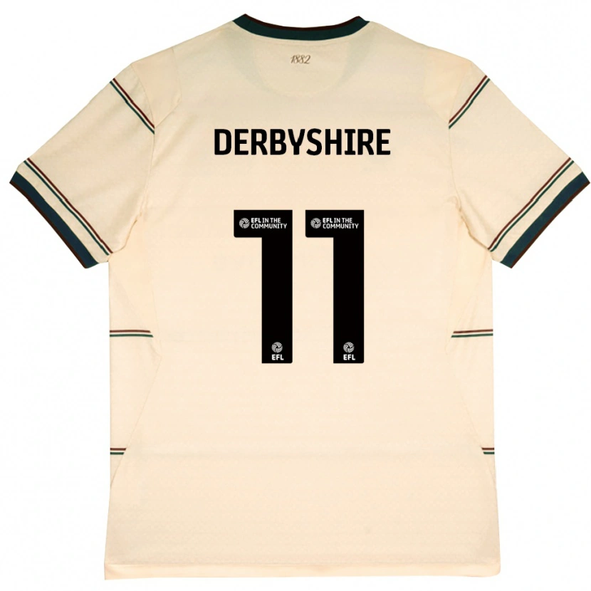 Danxen Dames Braidin Derbyshire #11 Beige Bordeaux Uitshirt Uittenue 2026/27 T-Shirt