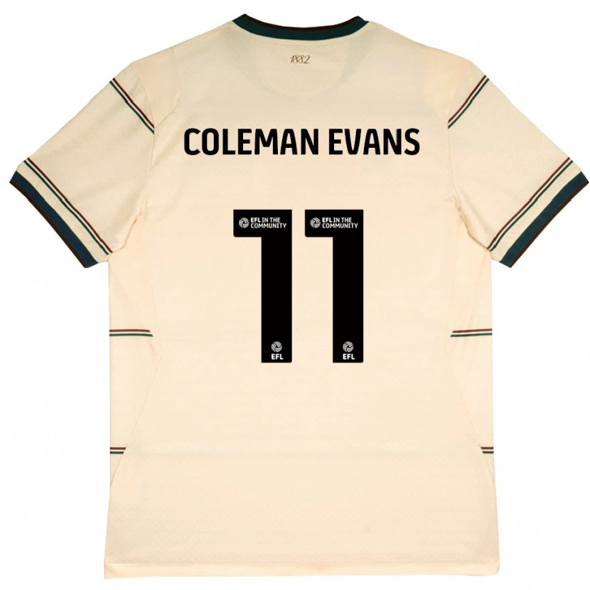 Danxen Dames Amaya Coleman-Evans #11 Beige Bordeaux Uitshirt Uittenue 2026/27 T-Shirt