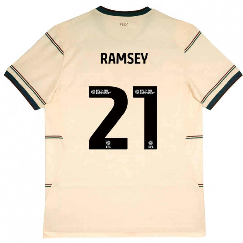 Danxen Dames Aaron Ramsey #21 Beige Bordeaux Uitshirt Uittenue 2026/27 T-Shirt