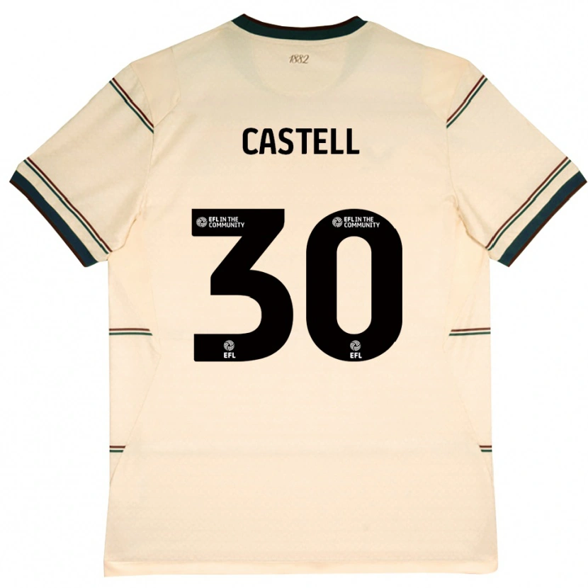 Danxen Dames Lluc Castell #30 Beige Bordeaux Uitshirt Uittenue 2026/27 T-Shirt