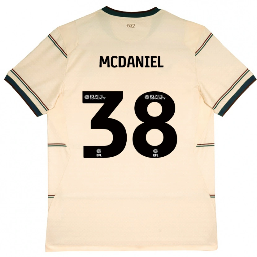 Danxen Dames Louise Mcdaniel #38 Beige Bordeaux Uitshirt Uittenue 2026/27 T-Shirt