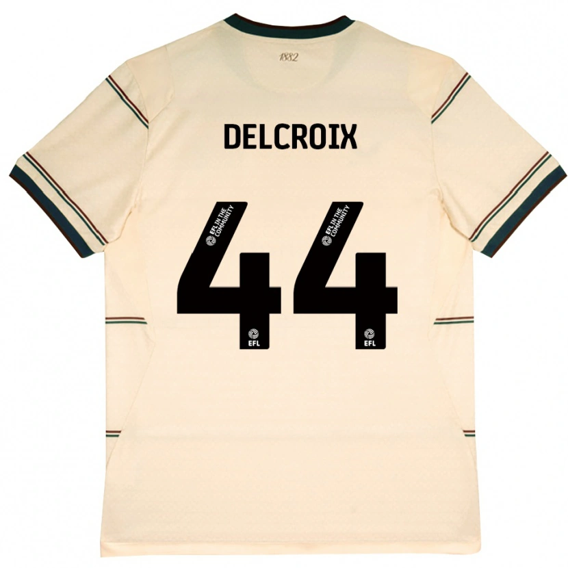 Danxen Dames Hannes Delcroix #44 Beige Bordeaux Uitshirt Uittenue 2026/27 T-Shirt