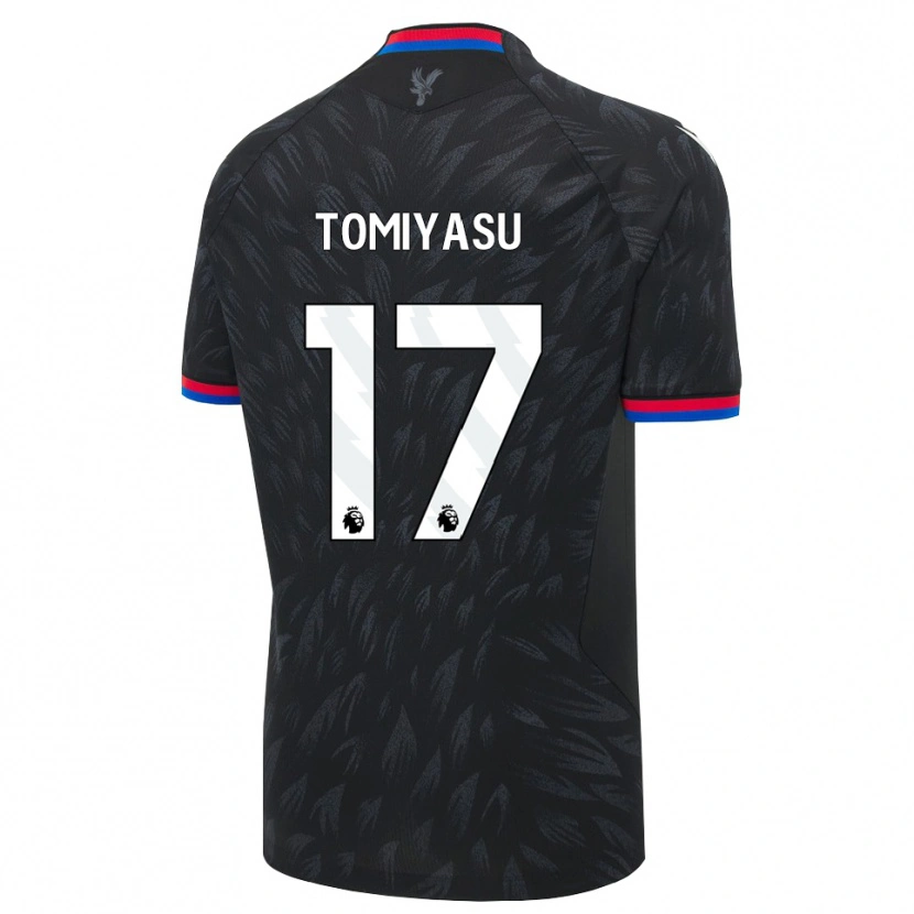 Danxen Dames Takehiro Tomiyasu #17 Zwart Blauw Rood Uitshirt Uittenue 2026/27 T-Shirt