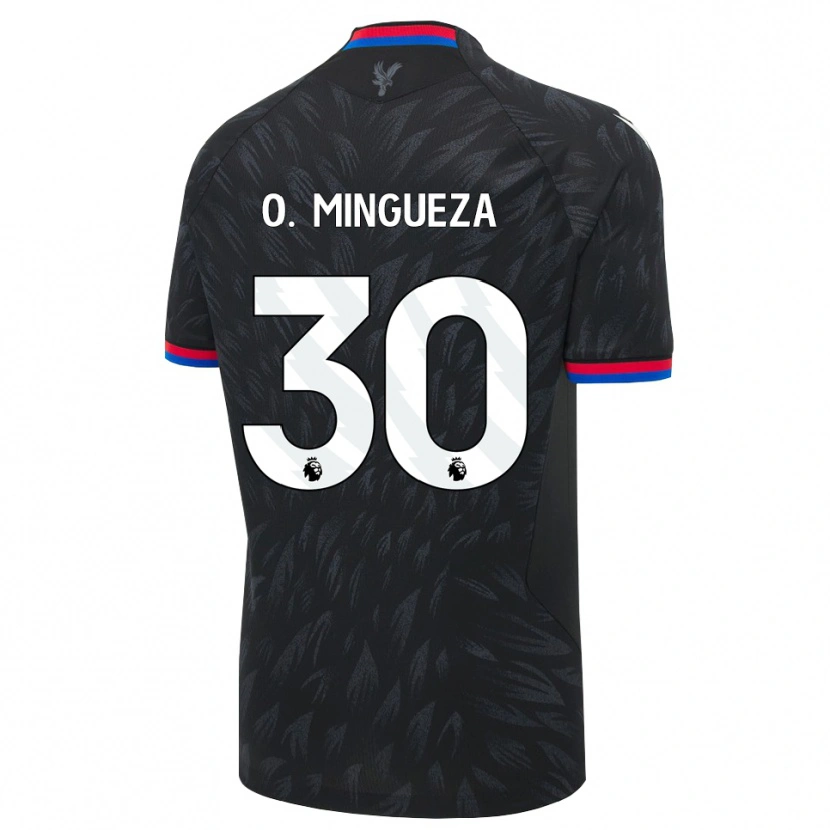 Danxen Dames Óscar Mingueza #30 Zwart Blauw Rood Uitshirt Uittenue 2026/27 T-Shirt