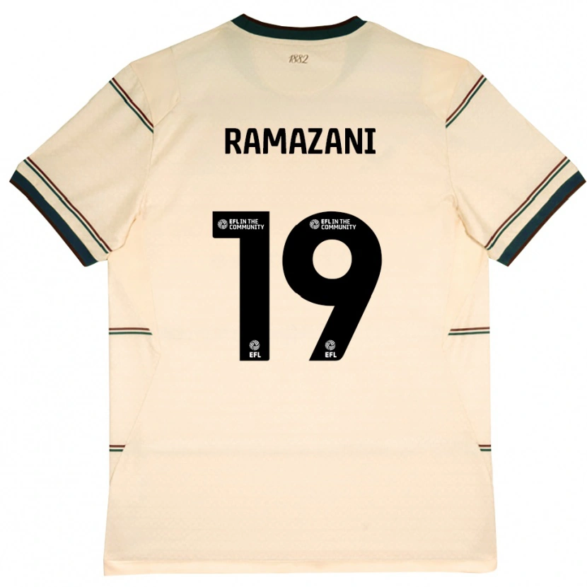 Danxen Dames Largie Ramazani #19 Beige Bordeaux Uitshirt Uittenue 2026/27 T-Shirt