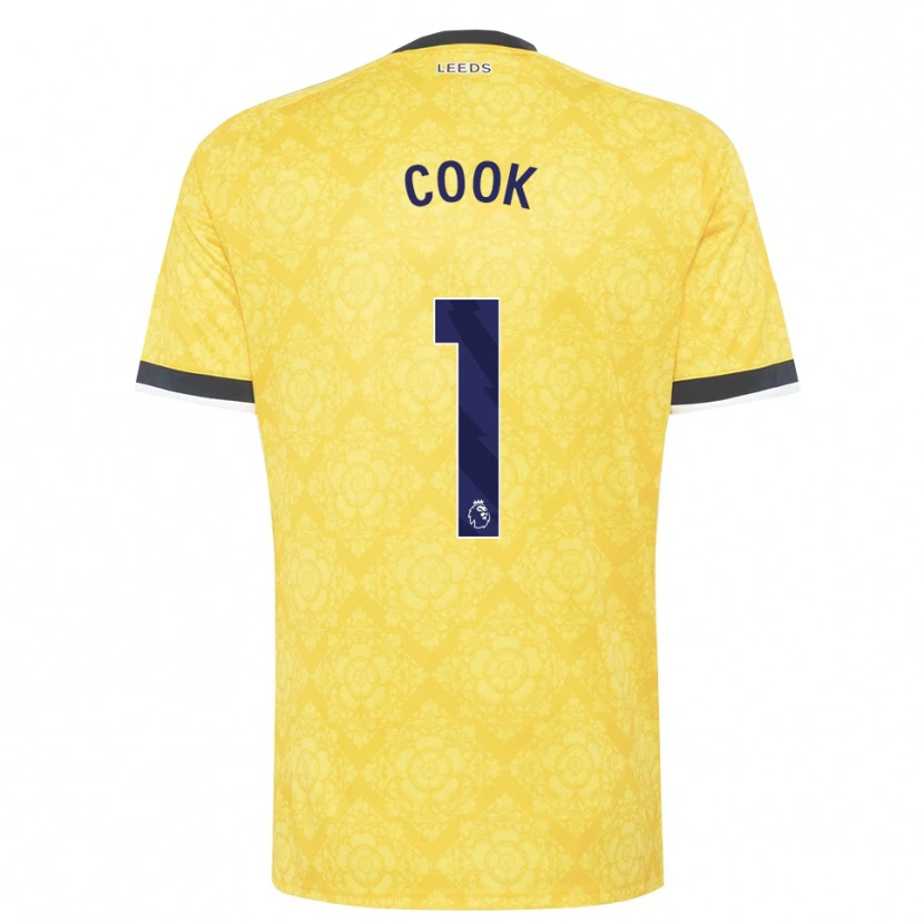 Danxen Dames Robbie Cook #1 Geel Wit Zwart Uitshirt Uittenue 2026/27 T-Shirt