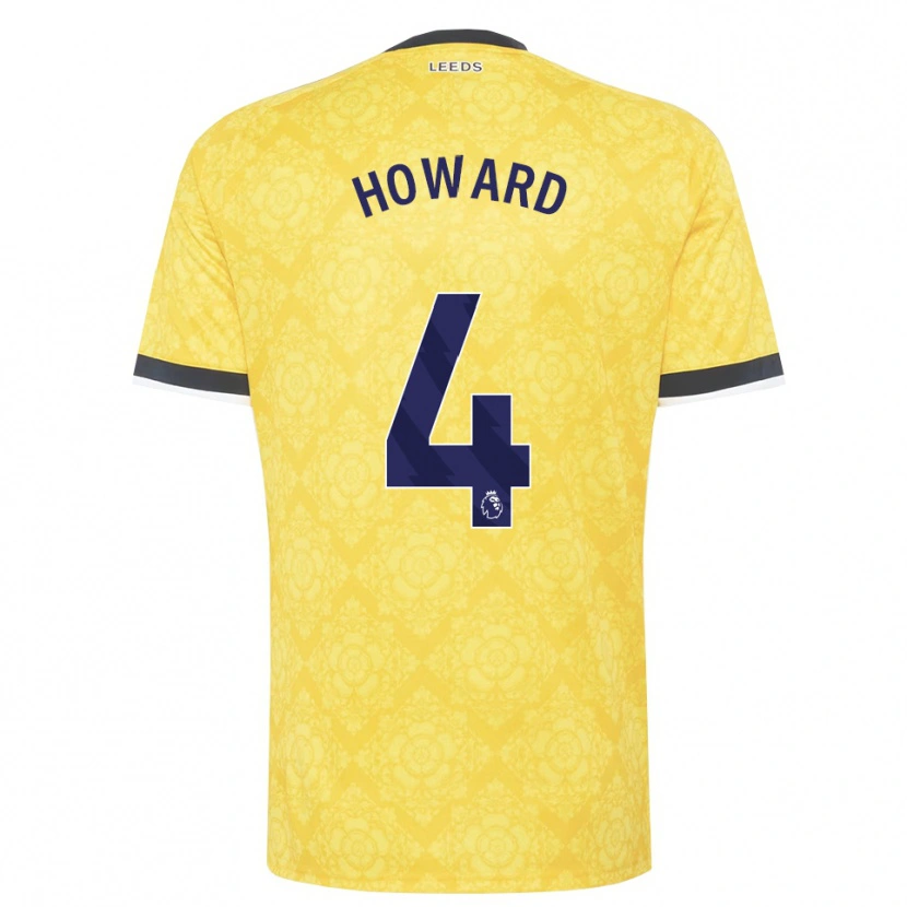 Danxen Dames Jacob Howard #4 Geel Wit Zwart Uitshirt Uittenue 2026/27 T-Shirt