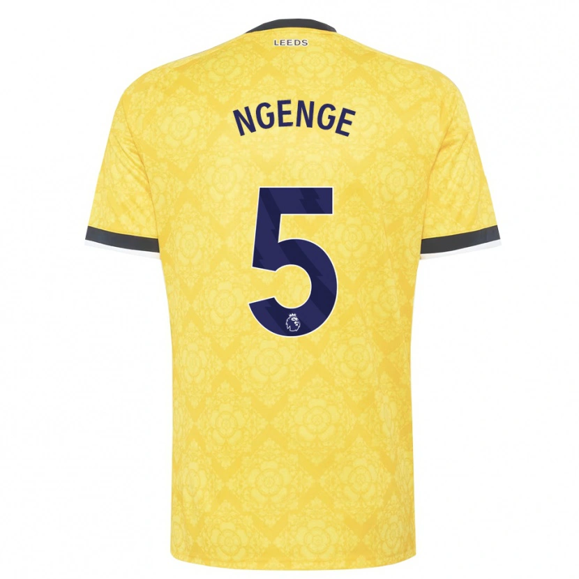 Danxen Dames Leonard Ngenge #5 Geel Wit Zwart Uitshirt Uittenue 2026/27 T-Shirt