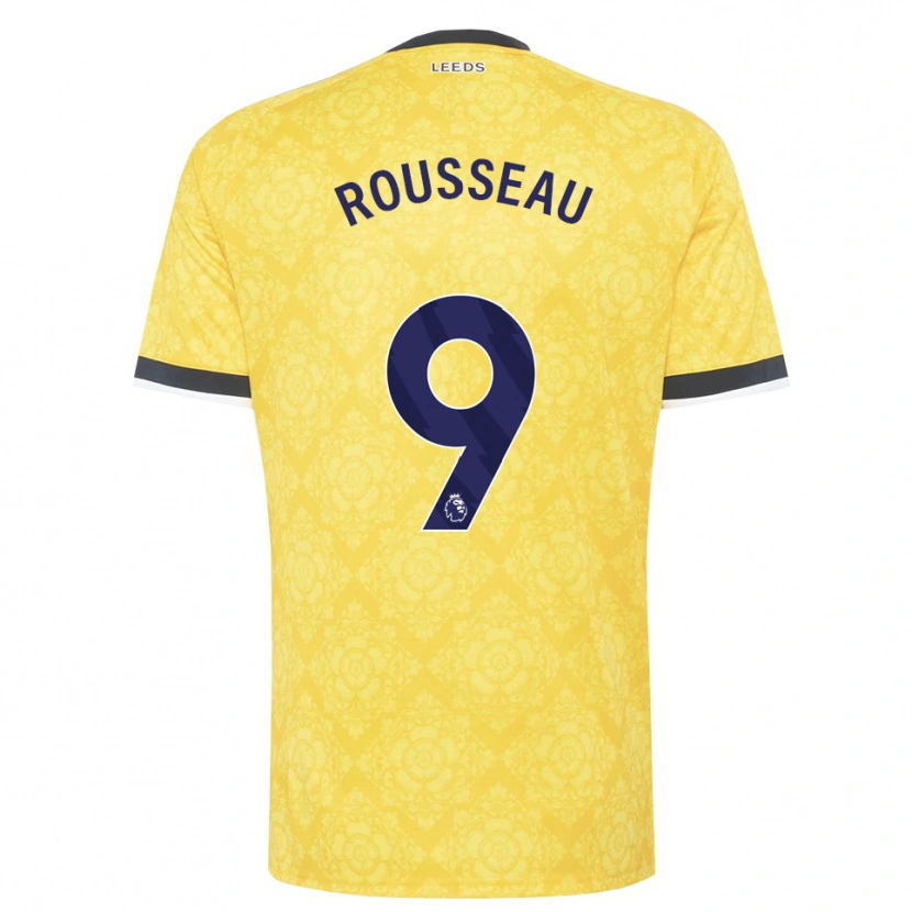 Danxen Dames Jess Rousseau #9 Geel Wit Zwart Uitshirt Uittenue 2026/27 T-Shirt