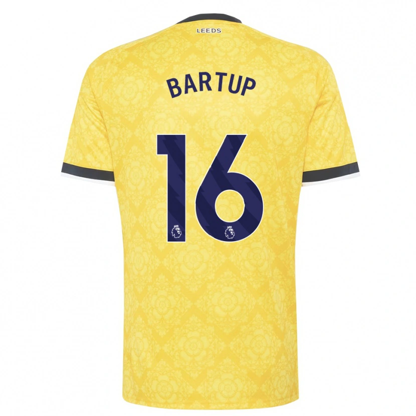 Danxen Dames Laura Bartup #16 Geel Wit Zwart Uitshirt Uittenue 2026/27 T-Shirt