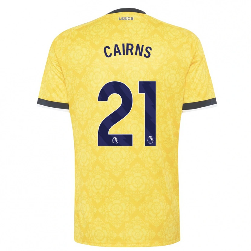 Danxen Dames Alex Cairns #21 Geel Wit Zwart Uitshirt Uittenue 2026/27 T-Shirt