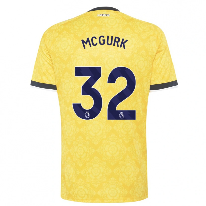Danxen Dames Sean Mcgurk #32 Geel Wit Zwart Uitshirt Uittenue 2026/27 T-Shirt
