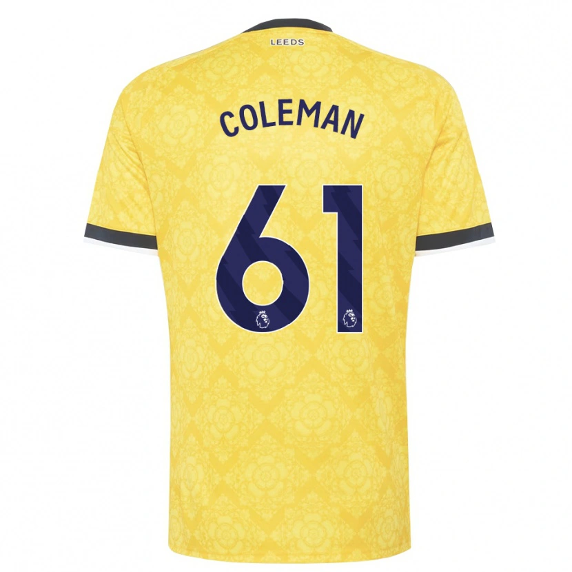 Danxen Dames Cian Coleman #61 Geel Wit Zwart Uitshirt Uittenue 2026/27 T-Shirt