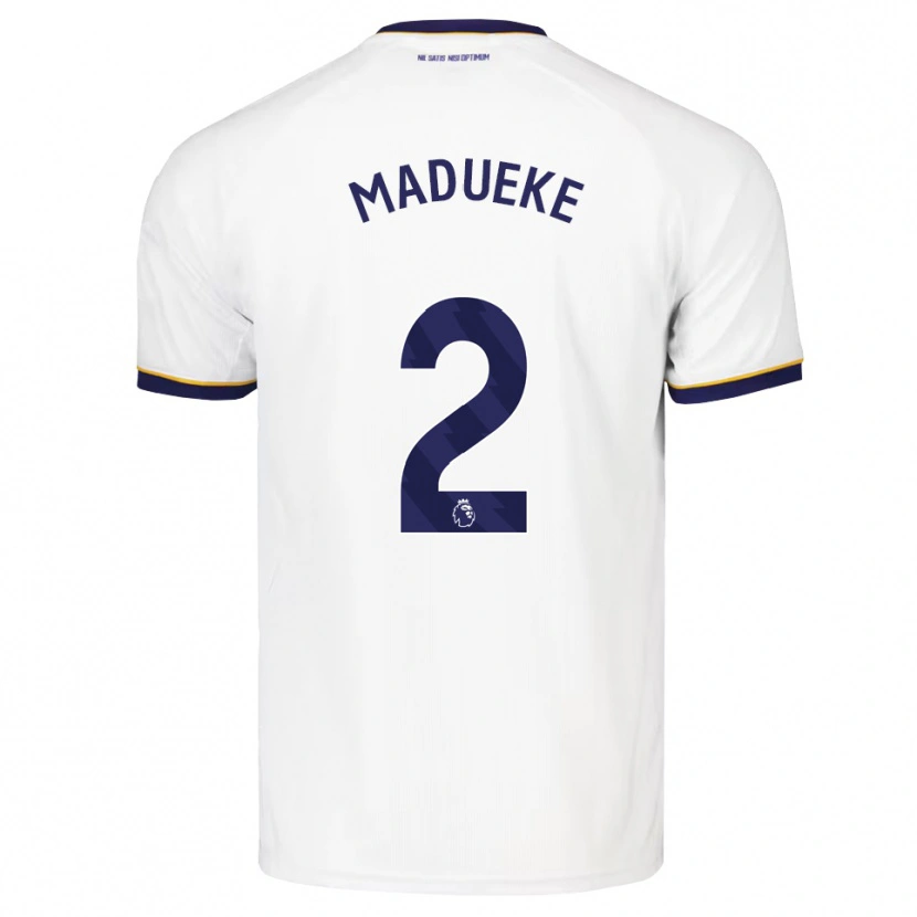 Danxen Dames Divine Madueke #2 Middernachtblauw Wit Geel Uitshirt Uittenue 2026/27 T-Shirt