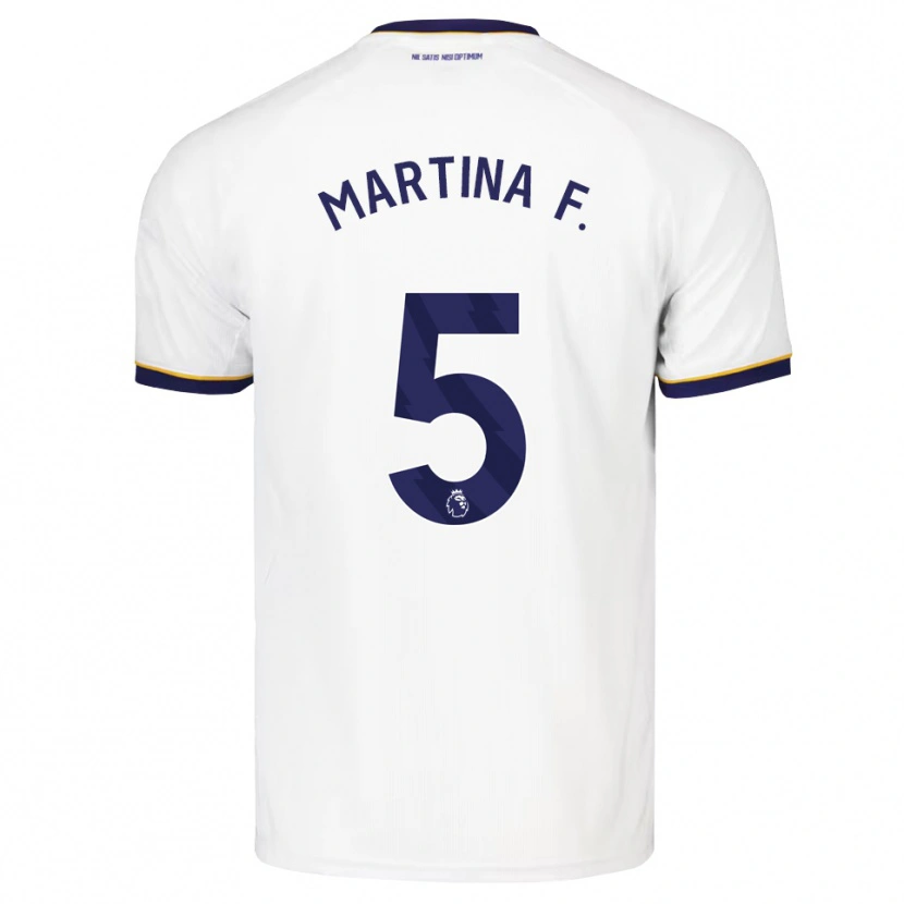 Danxen Dames Martina Fernández #5 Middernachtblauw Wit Geel Uitshirt Uittenue 2026/27 T-Shirt