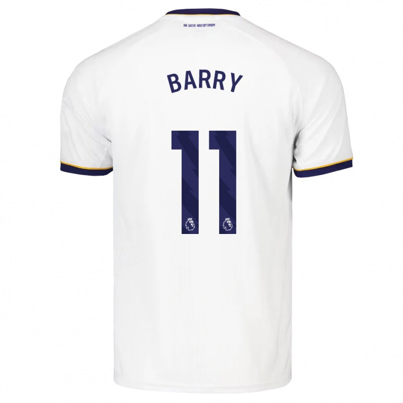 Danxen Dames Thierno Barry #11 Middernachtblauw Wit Geel Uitshirt Uittenue 2026/27 T-Shirt