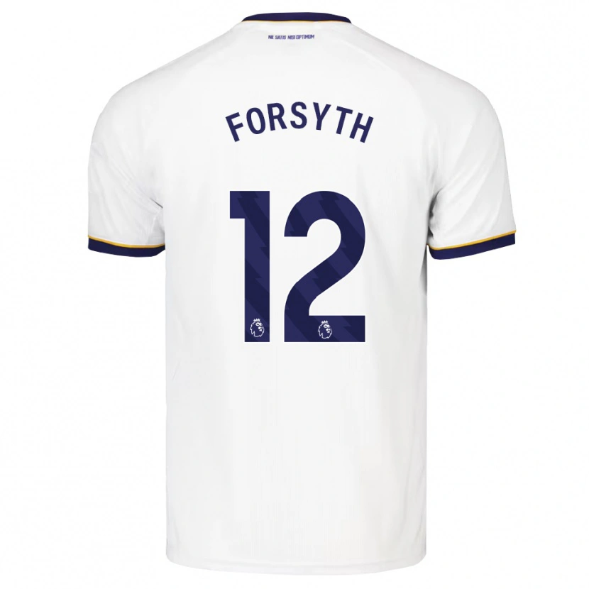Danxen Dames Luke Forsyth #12 Middernachtblauw Wit Geel Uitshirt Uittenue 2026/27 T-Shirt