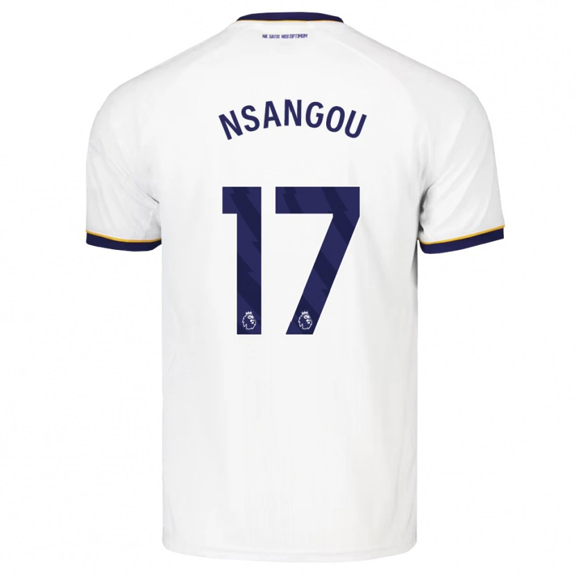 Danxen Dames Jonathan Nsangou #17 Middernachtblauw Wit Geel Uitshirt Uittenue 2026/27 T-Shirt