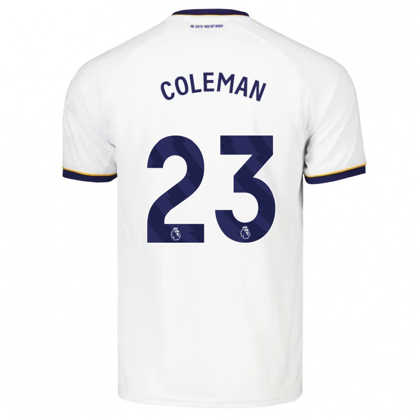Danxen Dames Seamus Coleman #23 Middernachtblauw Wit Geel Uitshirt Uittenue 2026/27 T-Shirt