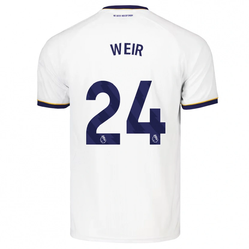 Danxen Dames Kenzie Weir #24 Middernachtblauw Wit Geel Uitshirt Uittenue 2026/27 T-Shirt