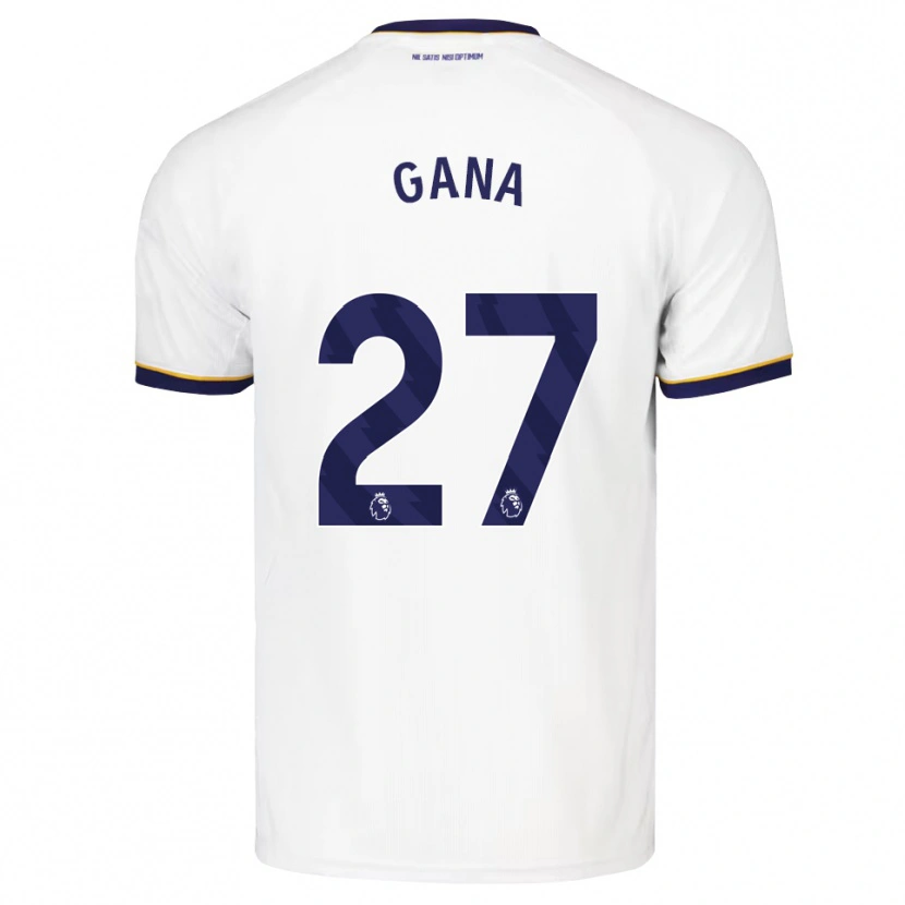 Danxen Dames Idrissa Gueye #27 Middernachtblauw Wit Geel Uitshirt Uittenue 2026/27 T-Shirt