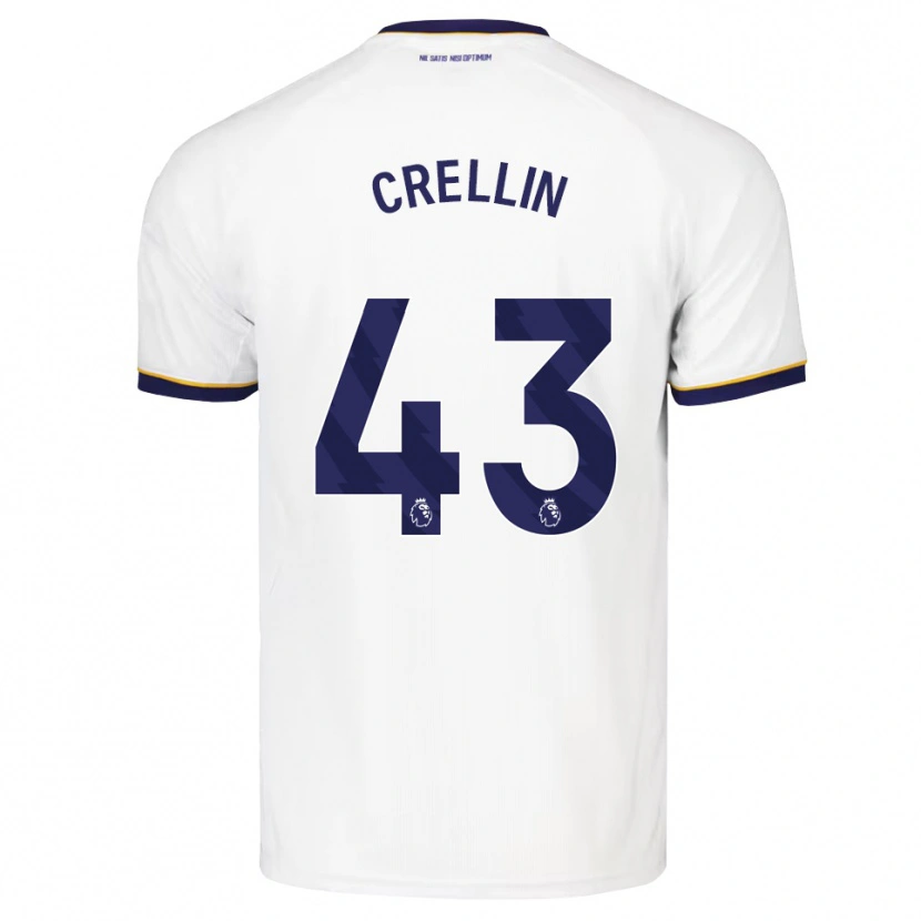 Danxen Dames Billy Crellin #43 Middernachtblauw Wit Geel Uitshirt Uittenue 2026/27 T-Shirt