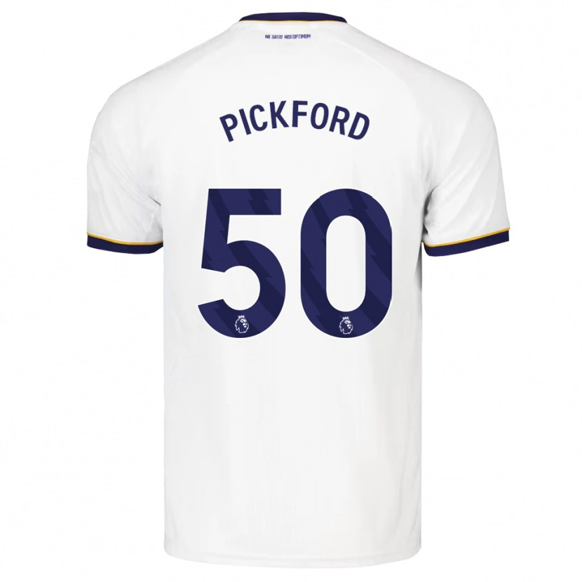 Danxen Dames George Pickford #50 Middernachtblauw Wit Geel Uitshirt Uittenue 2026/27 T-Shirt
