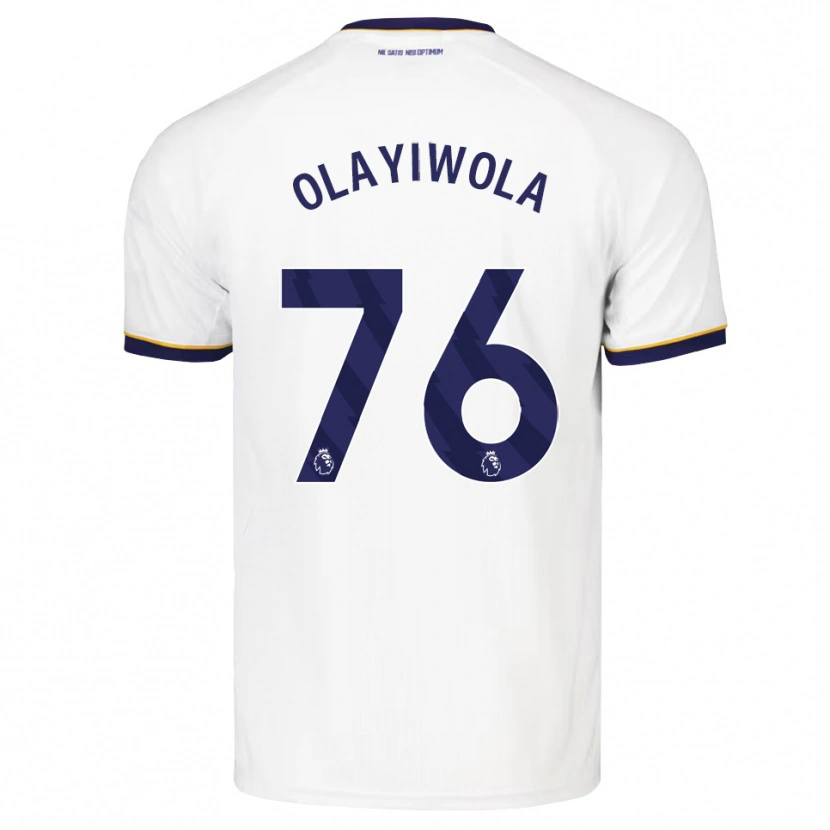 Danxen Dames Malik Olayiwola #76 Middernachtblauw Wit Geel Uitshirt Uittenue 2026/27 T-Shirt