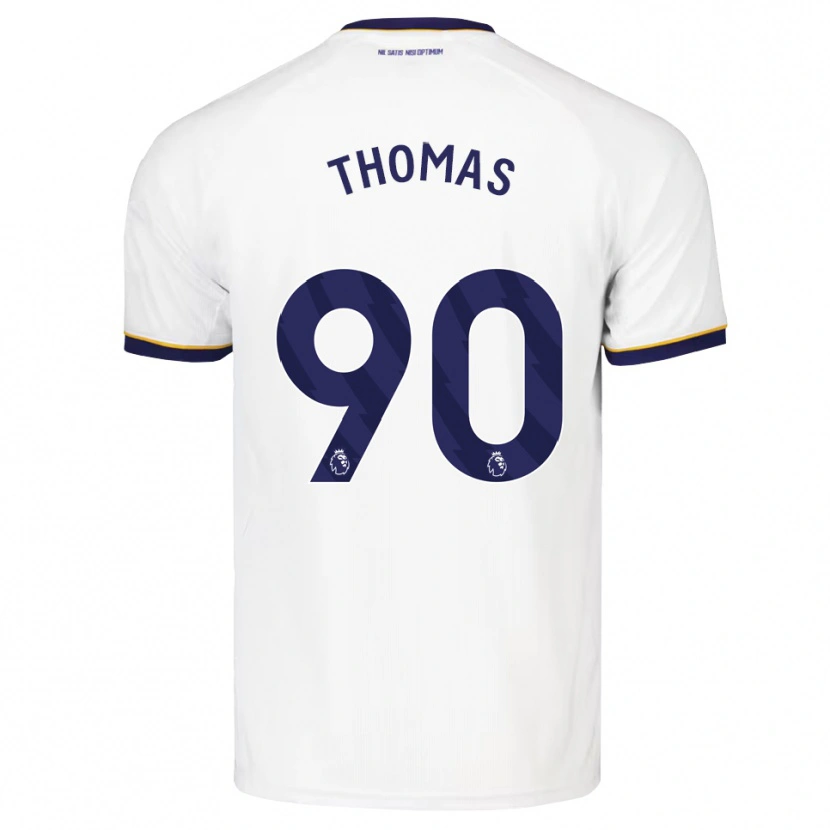 Danxen Dames Aled Thomas #90 Middernachtblauw Wit Geel Uitshirt Uittenue 2026/27 T-Shirt