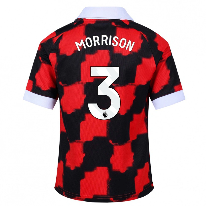 Danxen Dames Kymarley Morrison #3 Rood Wit Zwart Uitshirt Uittenue 2026/27 T-Shirt
