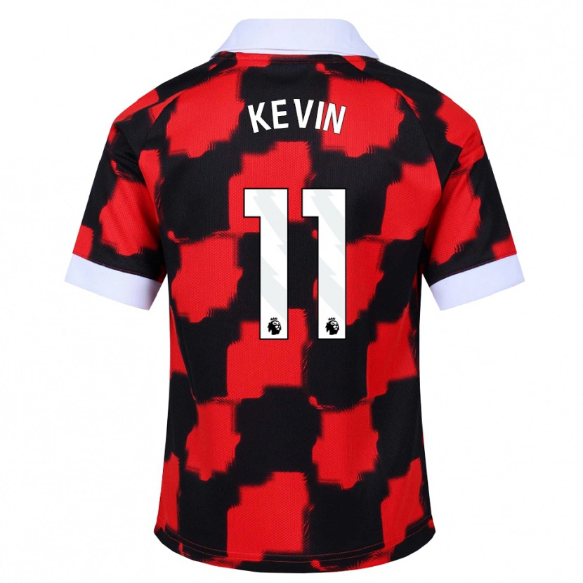 Danxen Dames Kevin Santos Lopes De Macedo #11 Rood Wit Zwart Uitshirt Uittenue 2026/27 T-Shirt