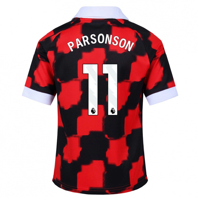 Danxen Dames Madi Parsonson #11 Rood Wit Zwart Uitshirt Uittenue 2026/27 T-Shirt