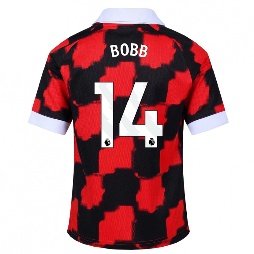 Danxen Dames Oscar Bobb #14 Rood Wit Zwart Uitshirt Uittenue 2026/27 T-Shirt