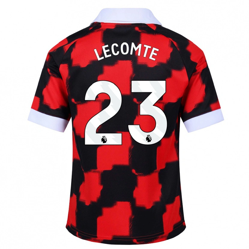Danxen Dames Benjamin Lecomte #23 Rood Wit Zwart Uitshirt Uittenue 2026/27 T-Shirt