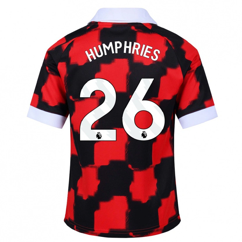 Danxen Dames Marni Humphries #26 Rood Wit Zwart Uitshirt Uittenue 2026/27 T-Shirt